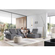 ECKSOFA in Struktur Grau  313/233 cm  - Schwarz/Grau, Design, Kunststoff/Textil (313/233cm) - Emilio Belluti