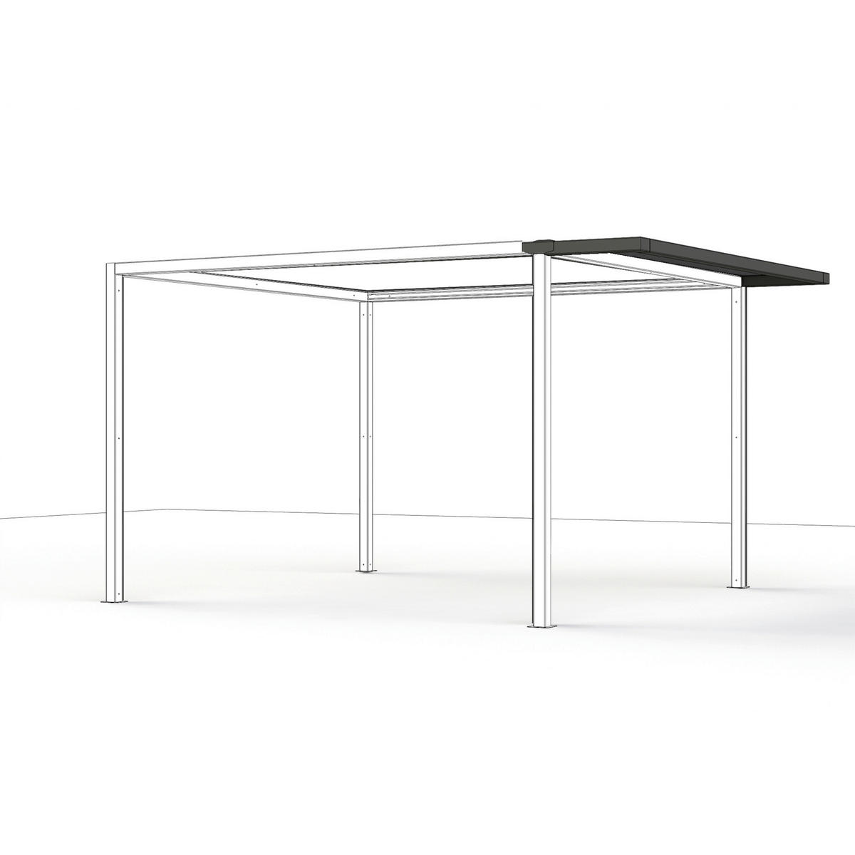 PAVILLON 315/217/315 cm   - Anthrazit, Basics, Metall (315/217/315cm) - Siena Garden