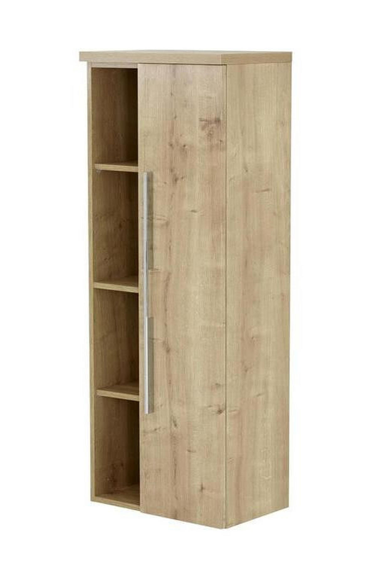 MIDISZEKRÉNY 50/130,8/33 cm  - krómszínű/tölgyfa színű, Konventionell, faalapú anyag/fém (50/130,8/33cm) - Dieter Knoll