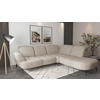 ECKSOFA Mikrofaser Beige  - Beige/Schwarz, Modern, Textil/Metall (302/270cm) - Sit & More