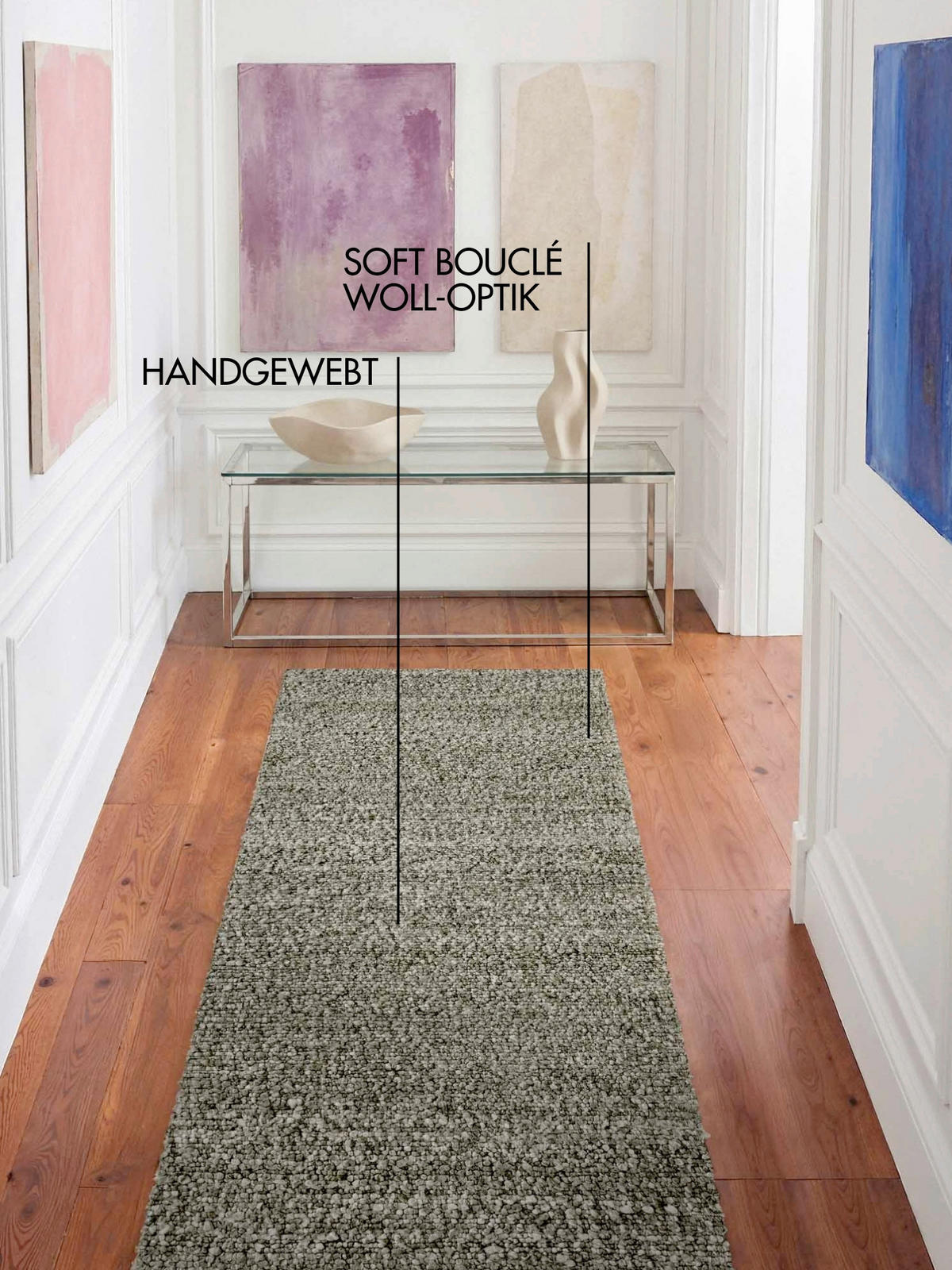 LÄUFER 80/200 cm Notting Hill Dunkelgrün  - Dunkelgrün, Basics, Textil (80/200cm) - Ted Baker