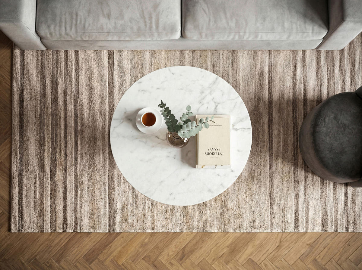 SOFFBORD i sten 60/60/39 cm  - vit/guldfärgad, Design, metall/sten (60/60/39cm) - MID.YOU