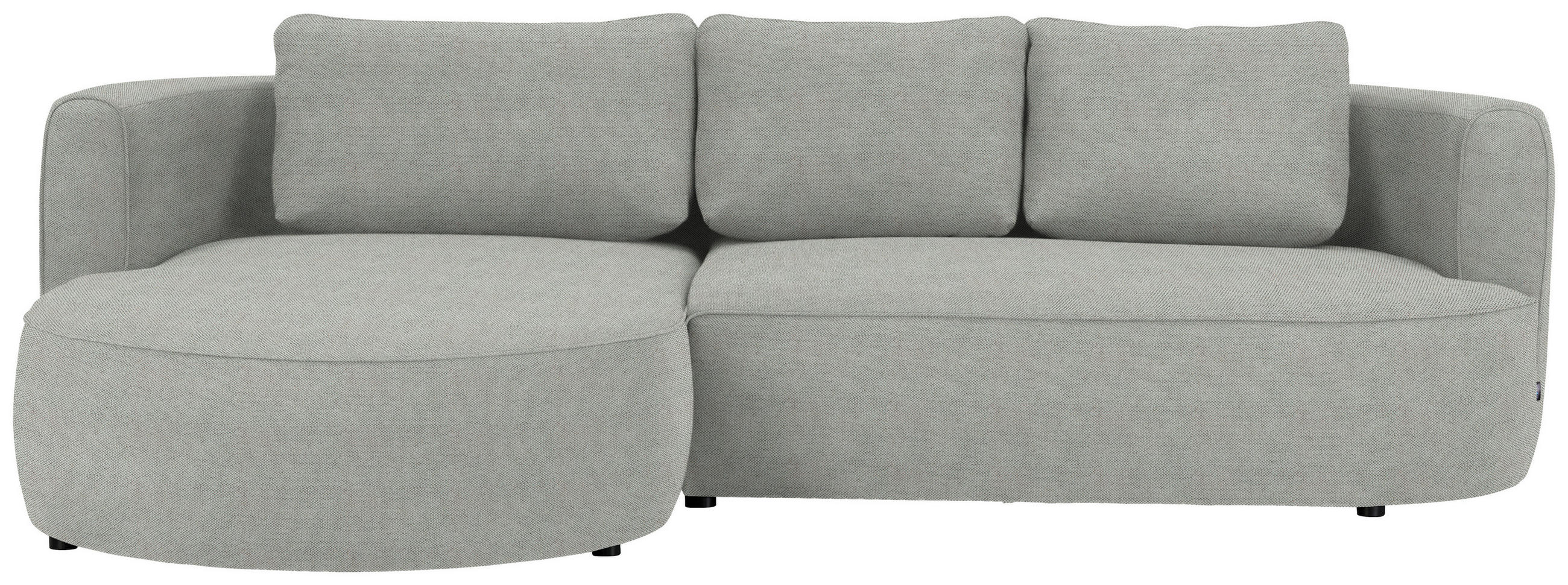 Colțar, textil, gri, 183/284 cm