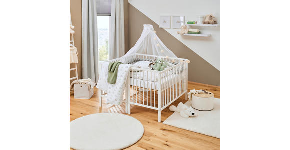 GITTERBETT ALEX 125/65/87 cm  - Basics, Holz (125/65/87cm) - My Baby Lou