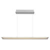 LED-HÄNGELEUCHTE 100/12/150 cm    - Klar/Alufarben, Design, Glas/Metall (100/12/150cm) - Globo
