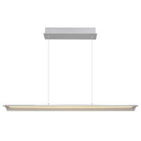 LED-HÄNGELEUCHTE 100/12/150 cm    - Klar/Alufarben, Design, Glas/Metall (100/12/150cm) - Globo