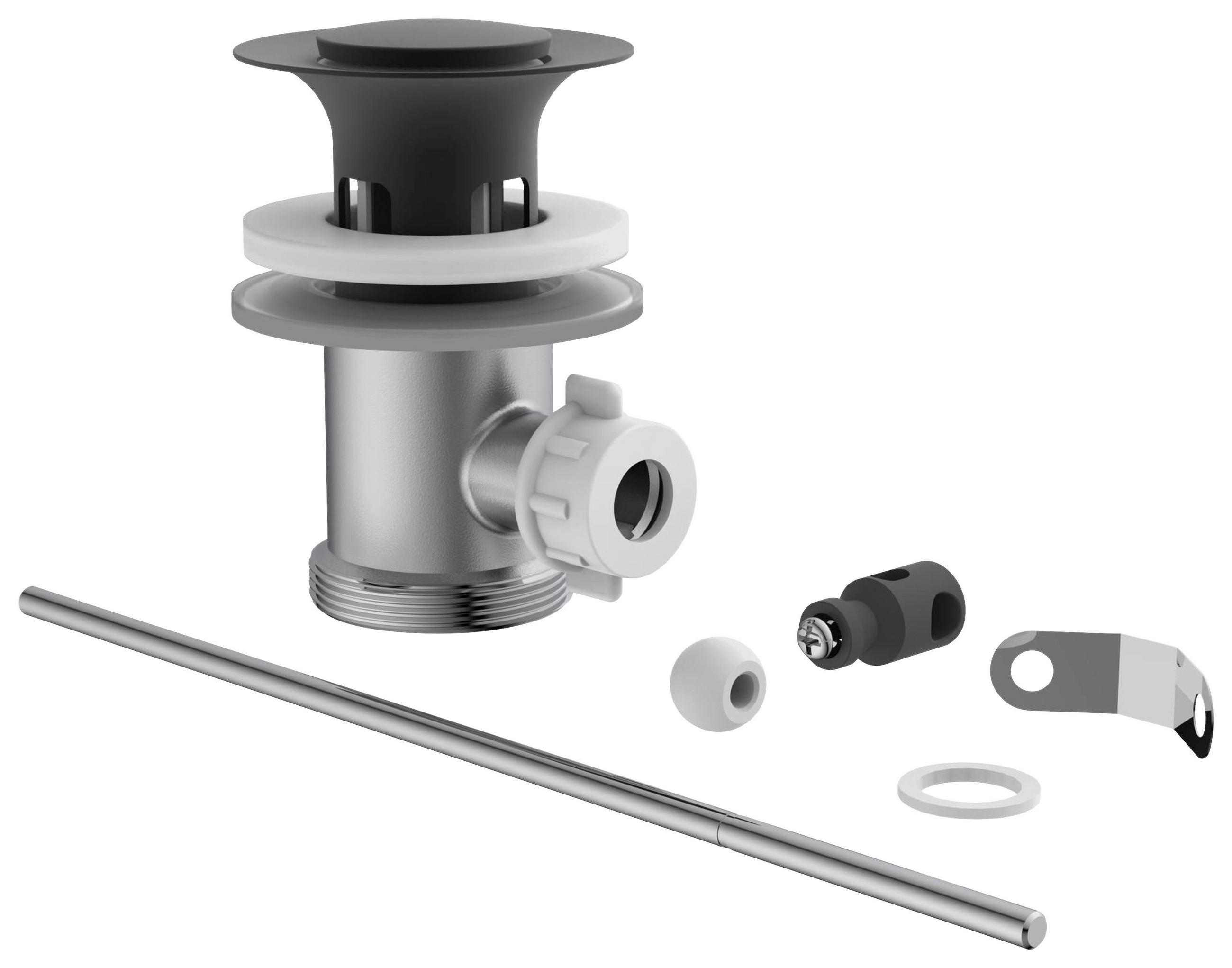 EXCENTERGARNITUR  - Chromfarben/Schwarz, Basics, Metall - Xora