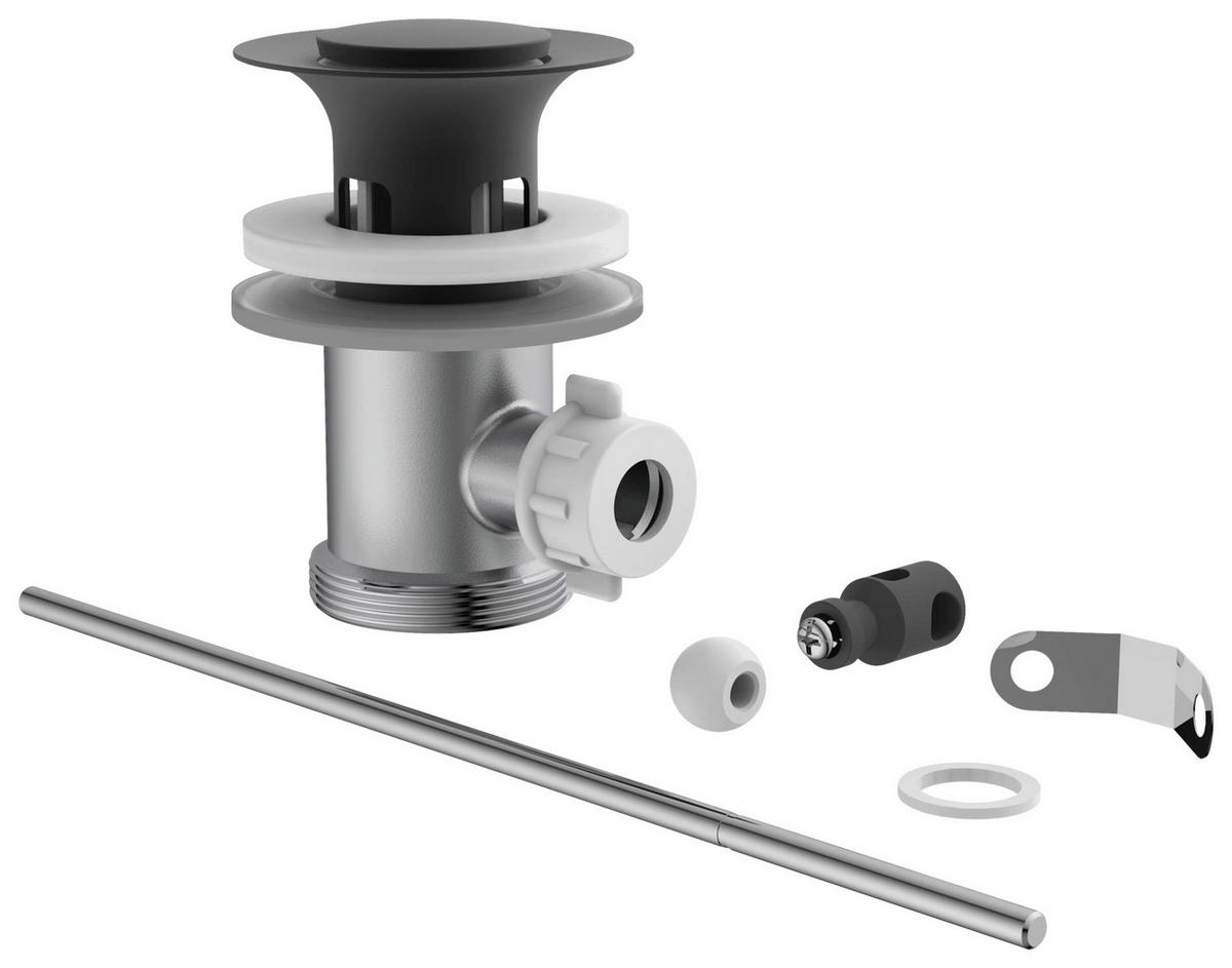 EXCENTERGARNITUR  - Chromfarben/Schwarz, Basics, Metall - Xora