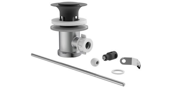 EXCENTERGARNITUR  - Chromfarben/Schwarz, Basics, Metall - Xora