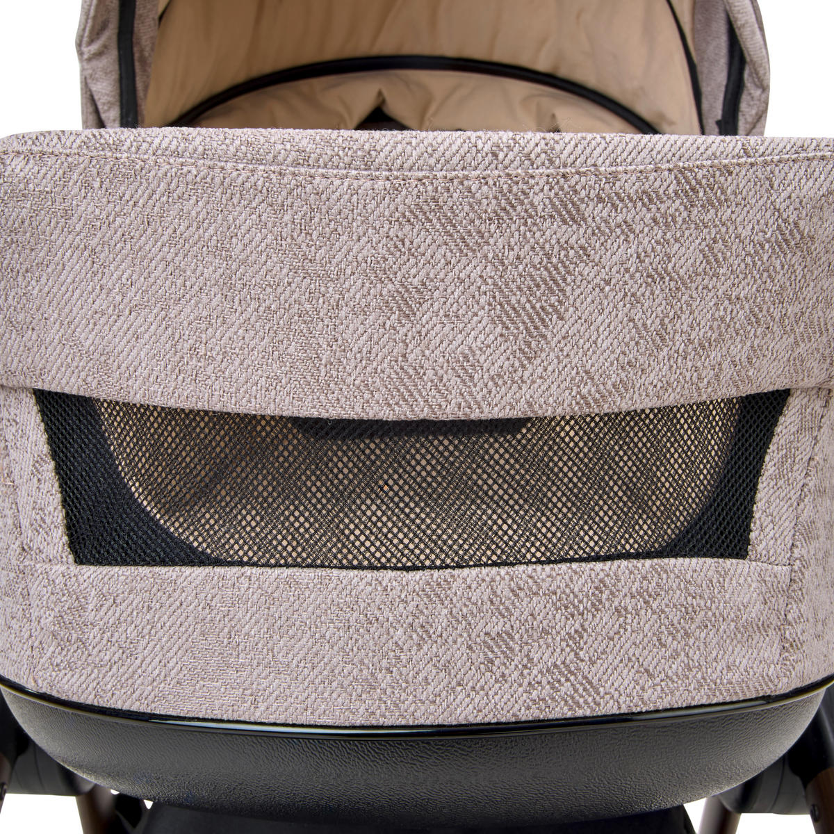 KINDERWAGENSET Facetty  - Beige/Braun, Design, Textil/Metall (104,5/62/94cm) - Jimmylee