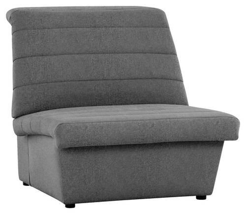 SESSEL Webstoff Graubraun    - Graubraun/Schwarz, Design, Kunststoff/Textil (92/92/103cm) - LOOKS by W.Joop