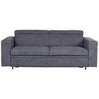 KANAPÉÁGY szürkéskék  - fekete/szürkéskék, Konventionell, műanyag/textil (206/82-100/101cm) - Venda