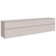 LOWBOARD  220/52/40 cm 4 Schublade(n) stehend, hängend  - Kaschmir/Silberfarben, Design, Holzwerkstoff/Kunststoff (220/52/40cm) - Xora