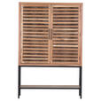 HIGHBOARD  in 100/160/43 cm  - Schwarz/Braun, LIFESTYLE, Glas/Holz (100/160/43cm) - Landscape