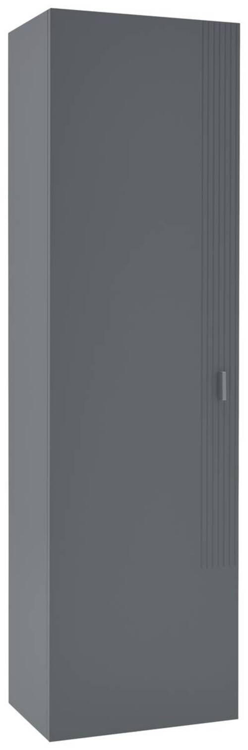 GARDEROBENSCHRANK 52/182/36 cm  - Alufarben/Grau, Design, Holzwerkstoff/Metall (52/182/36cm) - Dieter Knoll