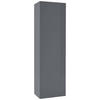 GARDEROBENSCHRANK  in 52/182/36 cm  - Alufarben/Grau, Design, Holzwerkstoff/Metall (52/182/36cm) - Dieter Knoll