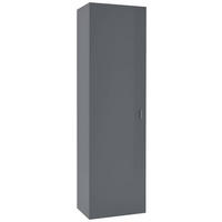 GARDEROBENSCHRANK  in 52/182/36 cm  - Alufarben/Grau, Design, Holzwerkstoff/Metall (52/182/36cm) - Dieter Knoll