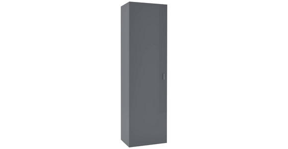 GARDEROBENSCHRANK 52/182/36 cm  - Alufarben/Grau, Design, Holzwerkstoff/Metall (52/182/36cm) - Dieter Knoll