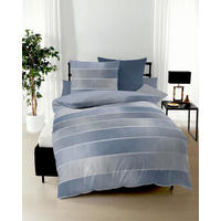BETTWÄSCHE Timeless Makosatin 155/220 cm  - Blau, Design, Textil (155/220cm) - Kaeppel