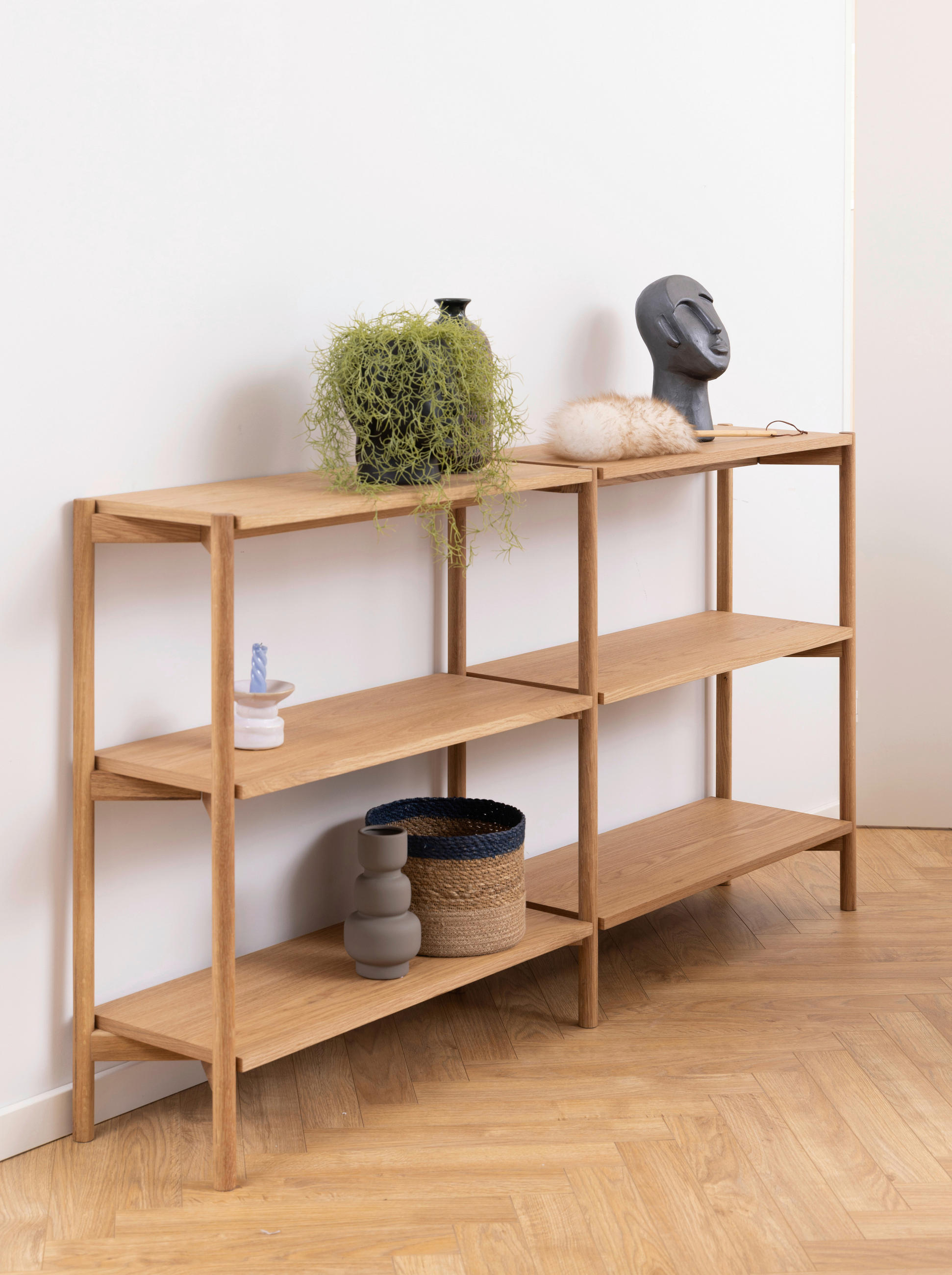 HYLLA i ekfärgad  - ekfärgad, Trend, trä (169/88,4/30cm) - MID.YOU
