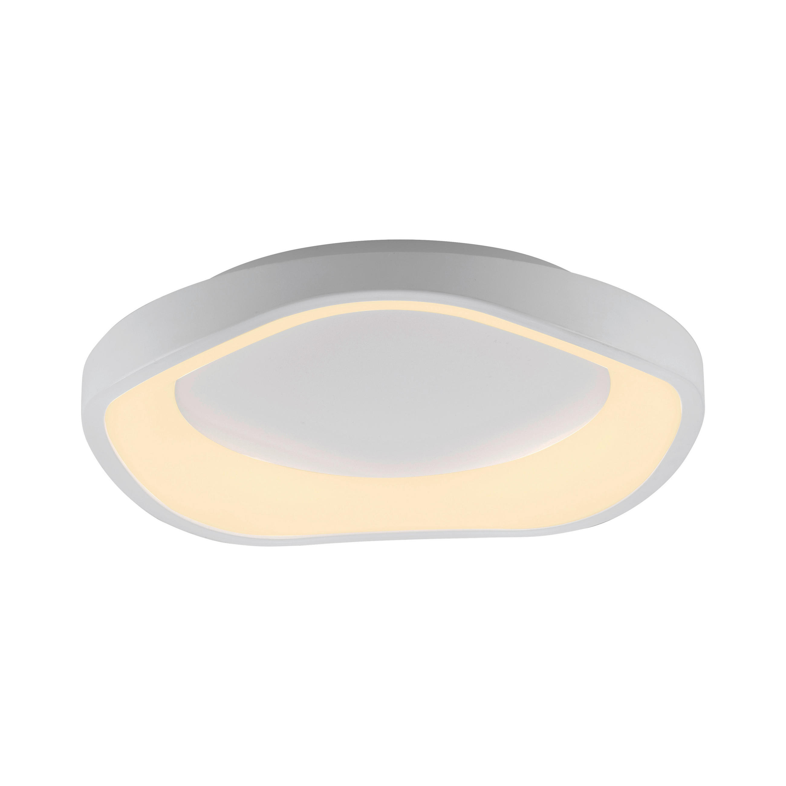 Schöner Wohnen Led-Deckenleuchte Monta Weiß 40x7.5x40 cm