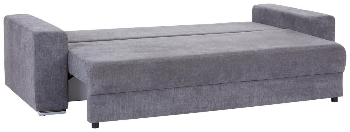 SCHLAFSOFA Flachgewebe Grau  - Grau, MODERN, Kunststoff/Textil (250/84/105cm) - MID.YOU
