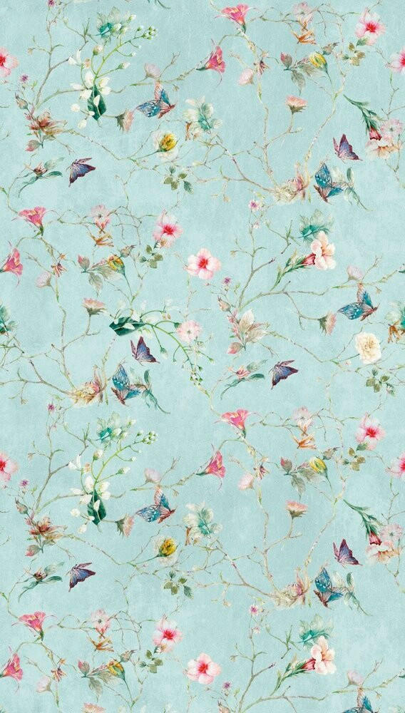 FOTOTAPETA - roza/turkizna, Romantika, papir (159*280cm)