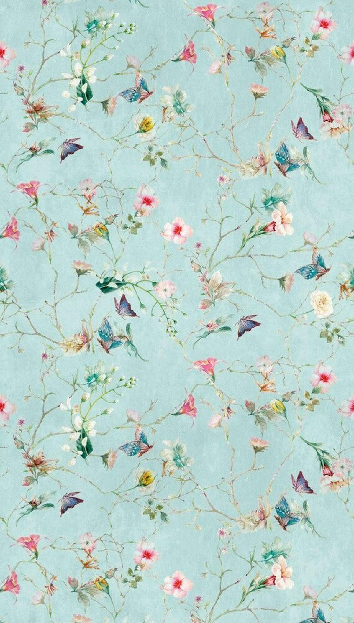 FOTOTAPETA - roza/turkizna, Romantika, papir (159*280cm)