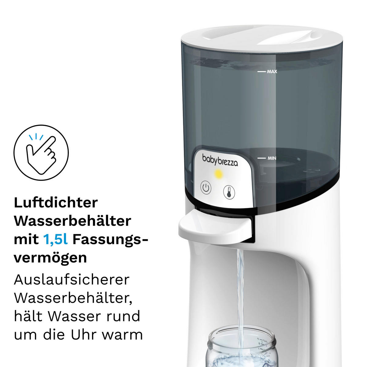 BABYNAHRUNGSZUBEREITER Instant Warmer  - Weiß, Basics, Kunststoff (19/36.7/15.7cm) - Baby Brezza