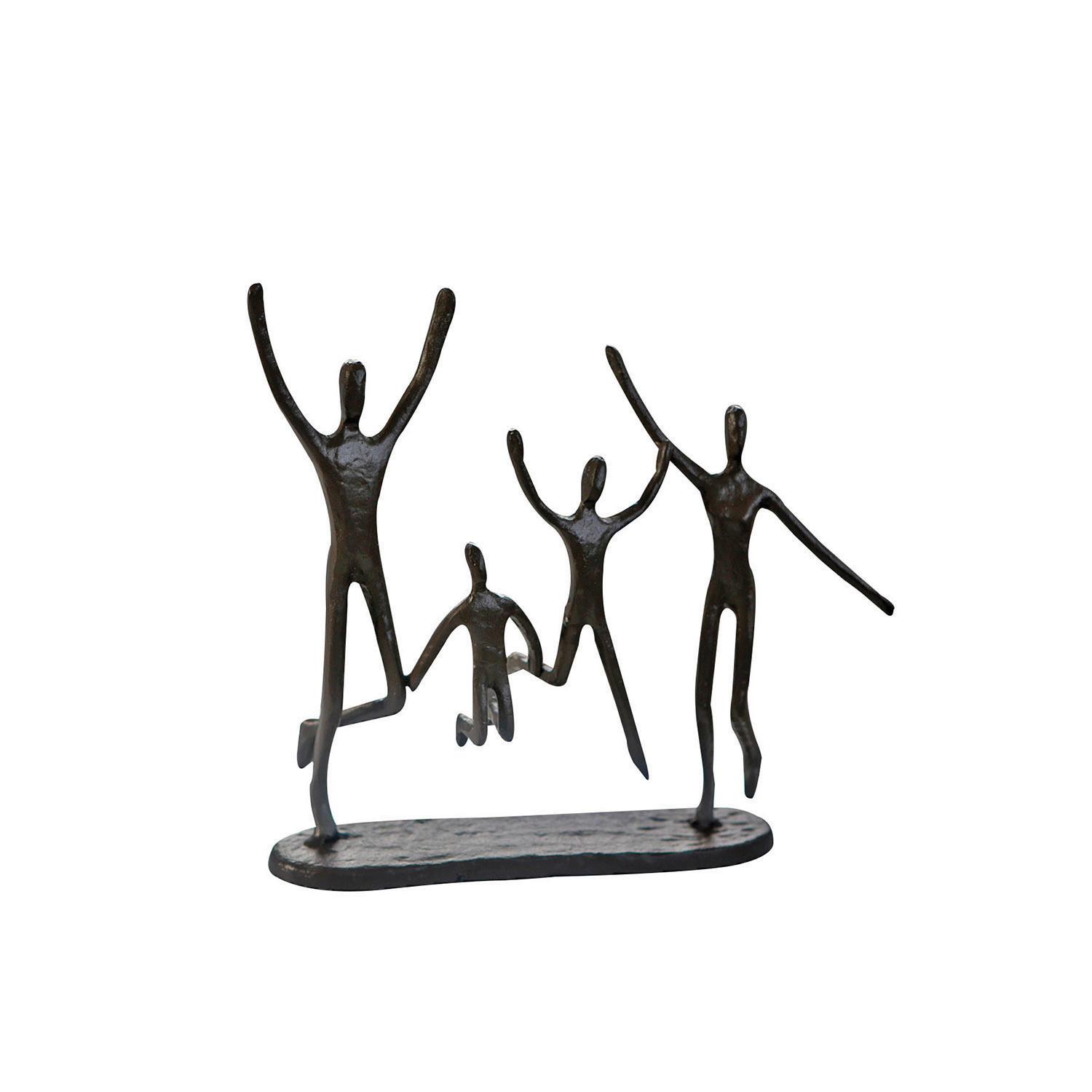 XXXLutz Skulptur Graubraun 22x20x6 cm