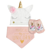 BABYBEKLEIDUNGSSET 3-teilig  - Pink, Basics, Textil (0-6 Mnull) - Patinio