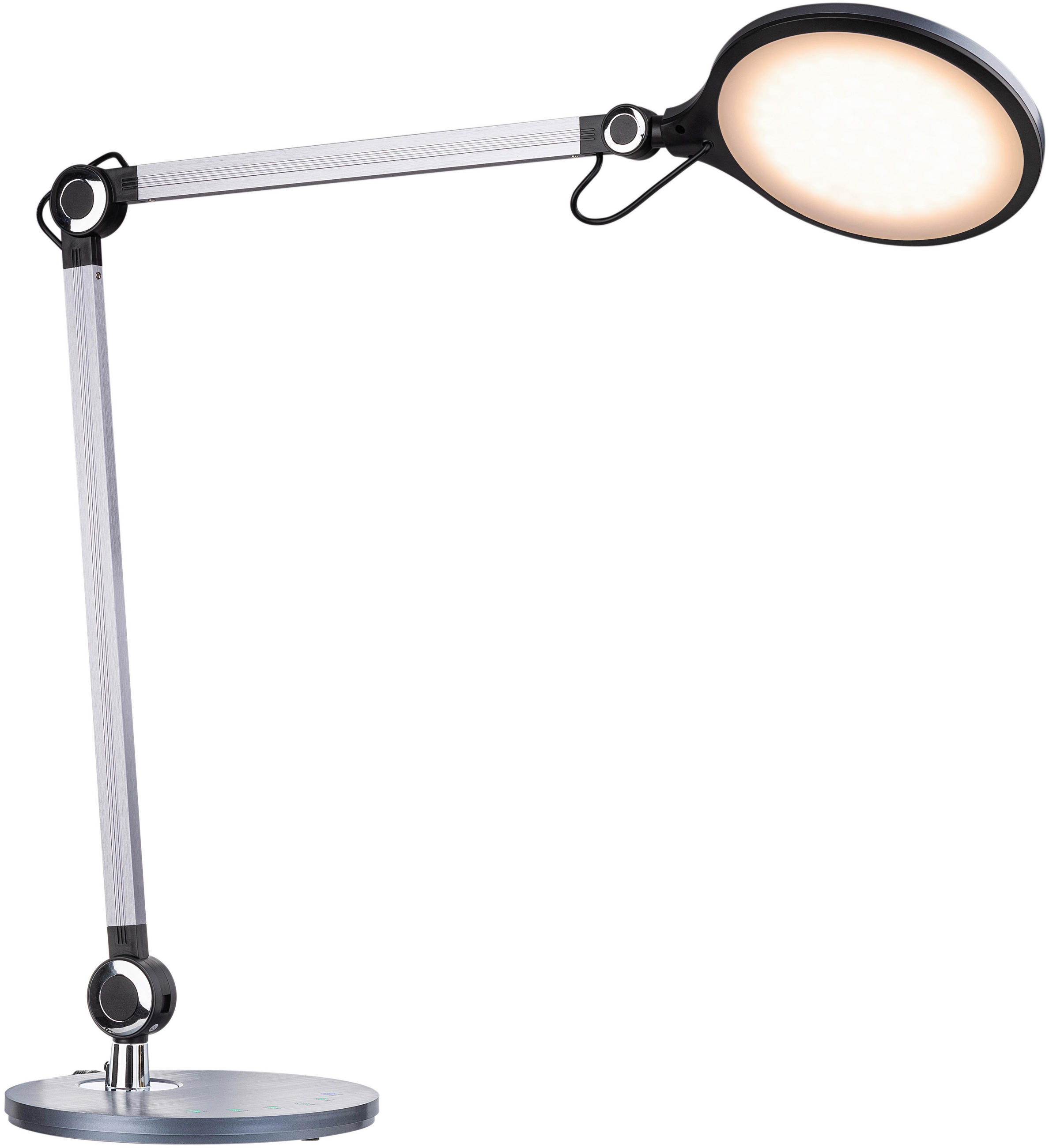 LAMPĂ DE BIROU CU LED - negru, Design, plastic (20/49/20cm) - Novel