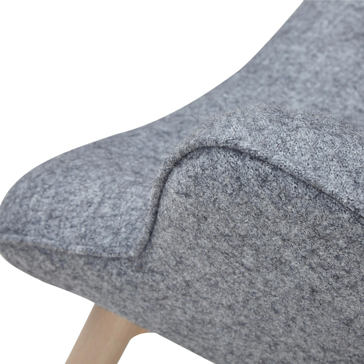 SESSEL in Webstoff Grau  - Eichefarben/Grau, MODERN, Textil/Metall (80/92/99cm) - Livetastic