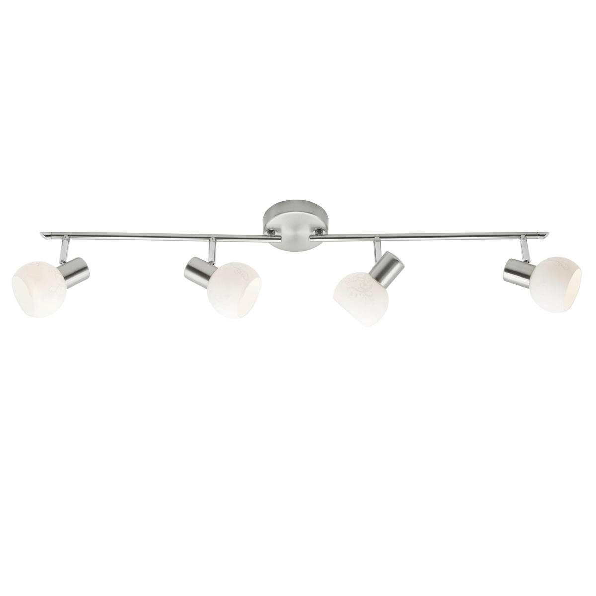 DECKENSTRAHLER 94/19/11 cm   - Edelstahlfarben/Transparent, KONVENTIONELL, Glas/Metall (94/19/11cm) - Brilliant