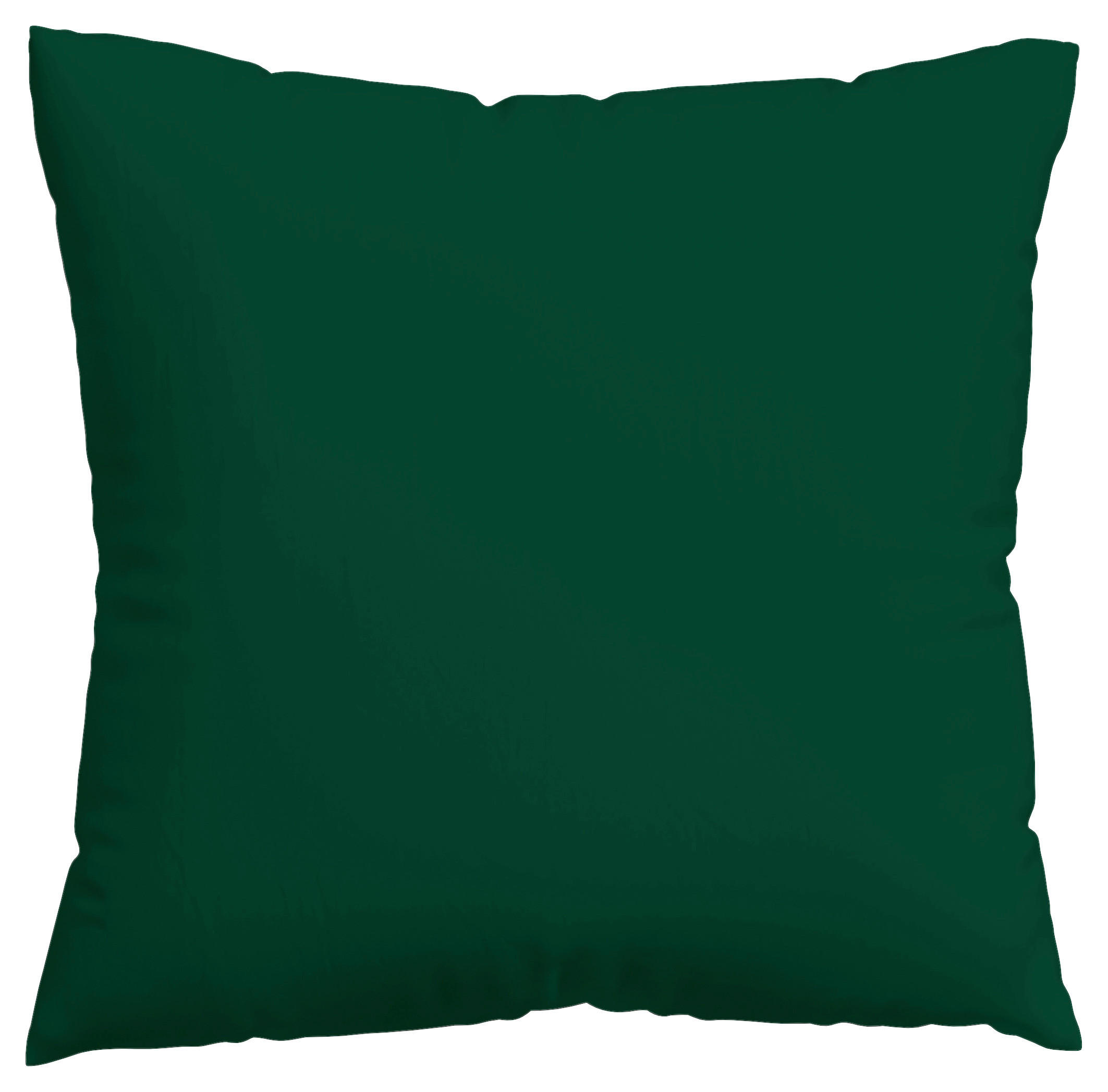 KISSENHÜLLE EASY JERSEY 40/40 cm  - Dunkelgrün, Basics, Textil (40/40cm) - Schlafgut