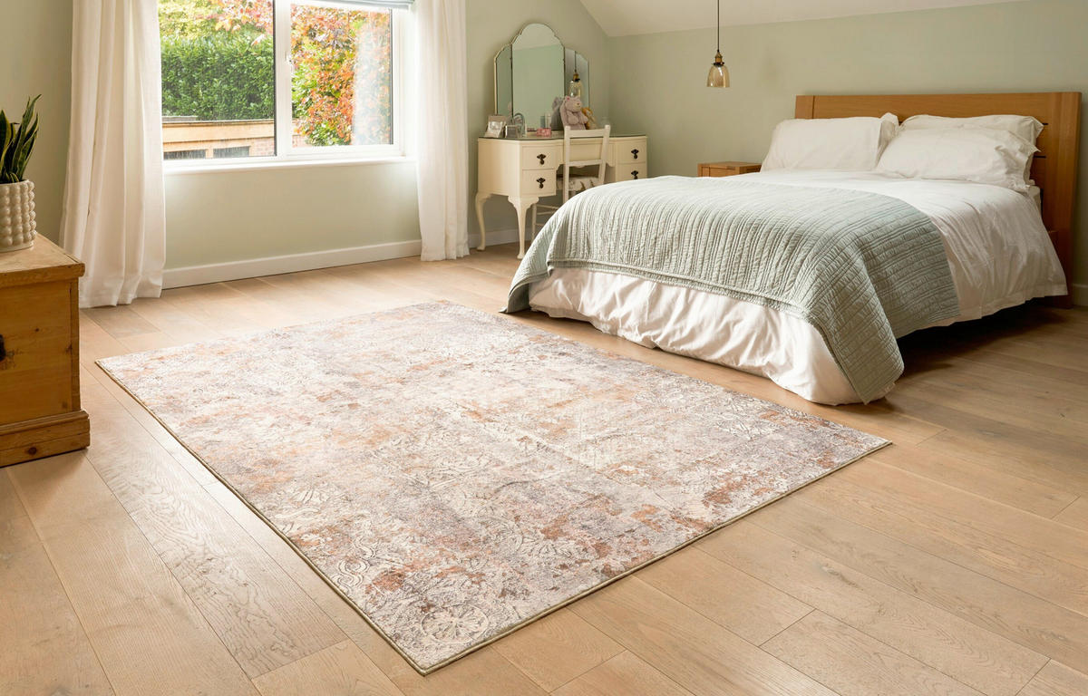 FLACHWEBETEPPICH 160/230 cm Velune Beige  - Beige, Design, Kunststoff/Textil (160/230cm) - wash+dry