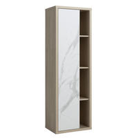 VISOKA OMARA 52/160/35 cm  - barve hrasta/bela, Moderno, leseni material (52/160/35cm) - Xora