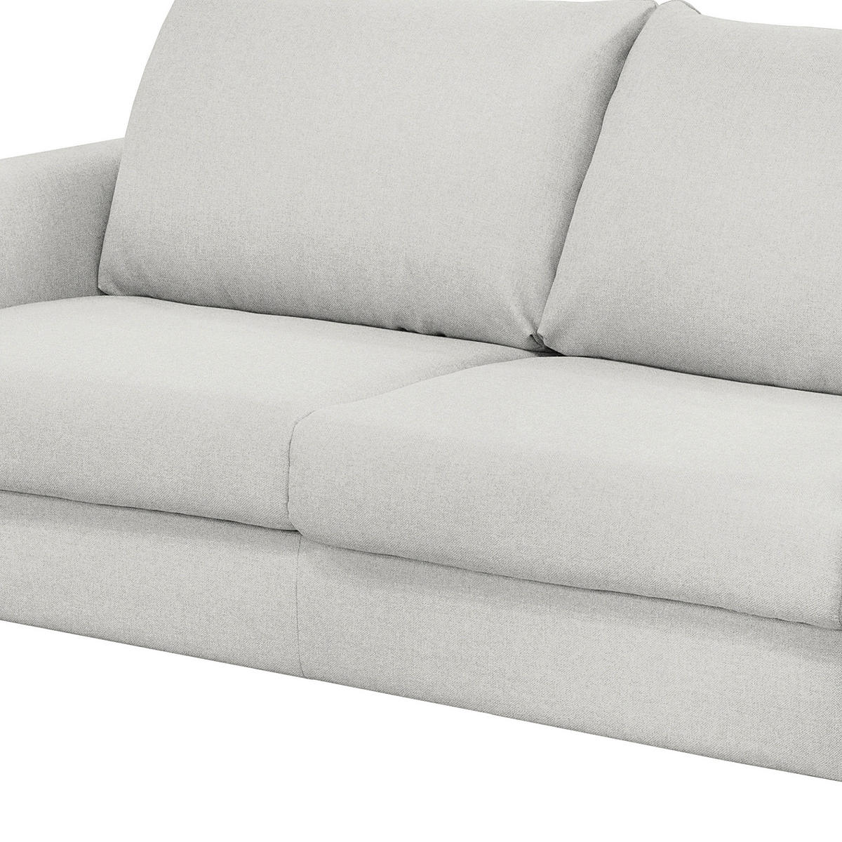 SCHLAFSOFA in Textil Grau  - Buchefarben/Grau, Design, Holz/Textil (195/90/102cm) - Livetastic