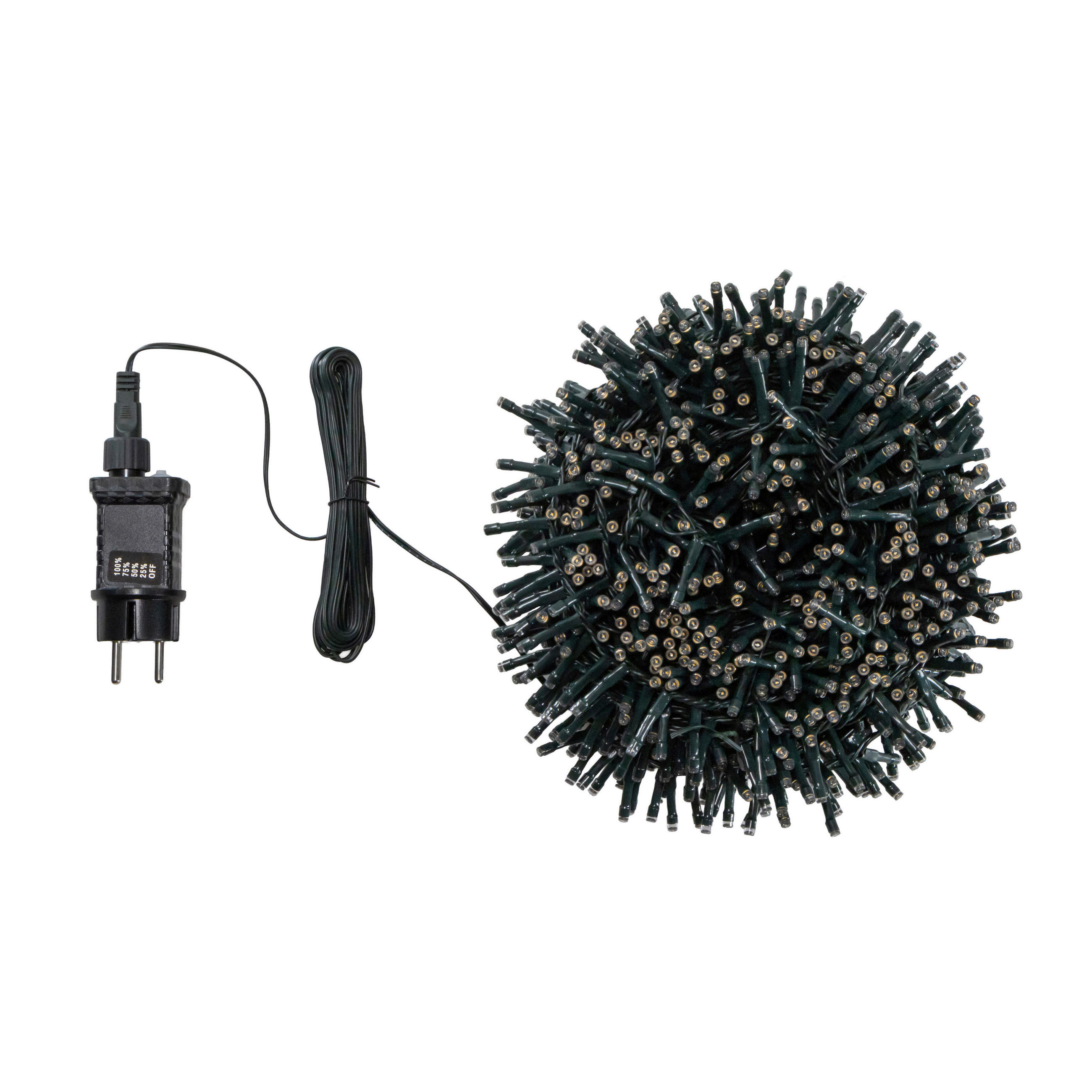 LICHTERKETTE 3400 cm  - Grün, KONVENTIONELL, Kunststoff (3400cm) - X-Mas