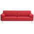 SOFA in Textil Rot - Edelstahlfarben/Rot, Design, Textil/Metall (224/78/91cm) - Rolf Benz SOFA in Textil Rot - Edelstahlfarben/Rot, Design, Textil/Metall (224/78/91cm) - Rolf Benz