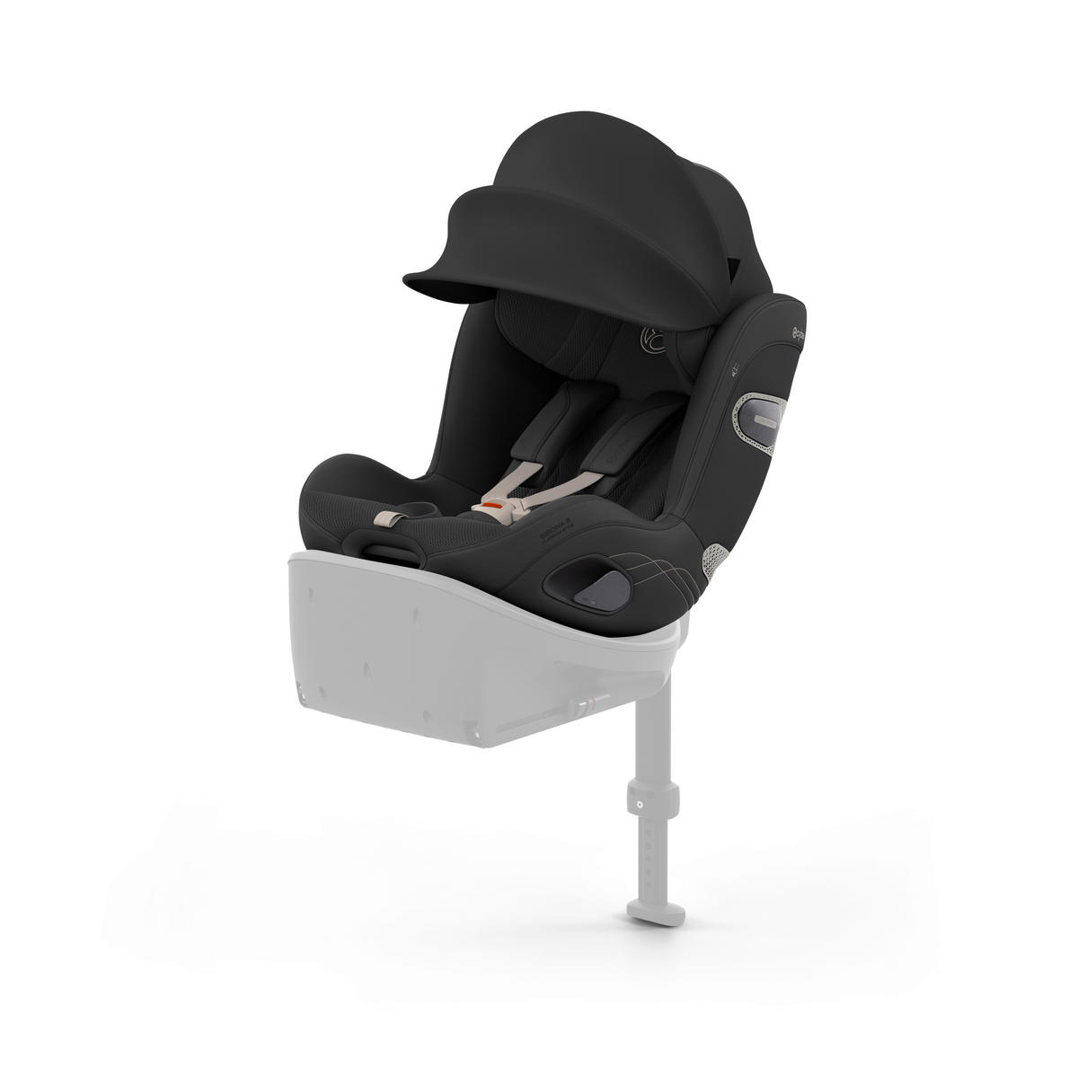 REBOARDER-KINDERSITZ Sirona S Style Sepia Black  - Schwarz, Basics, Kunststoff/Textil (53/45,5/49,5cm) - cybex PLATINUM
