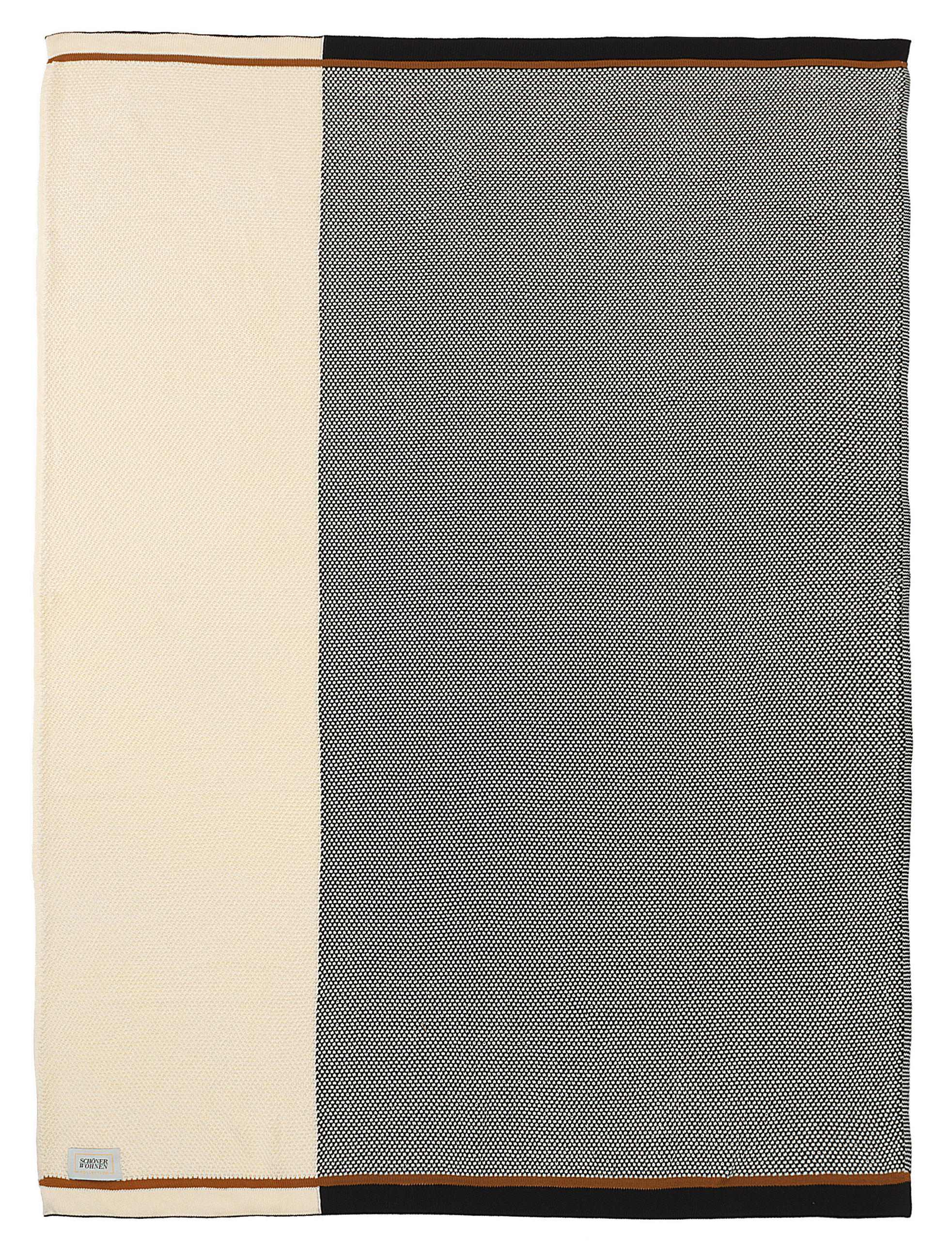 PLAID SW-PART  - Schwarz/Weiß, Basics, Textil (130/170cm) - Schöner Wohnen