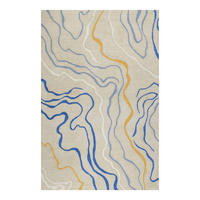 FLACHWEBETEPPICH 70/140 cm Drive Blau, Gelb, Beige  - Blau/Gelb, Design, Textil (70/140cm) - Esprit