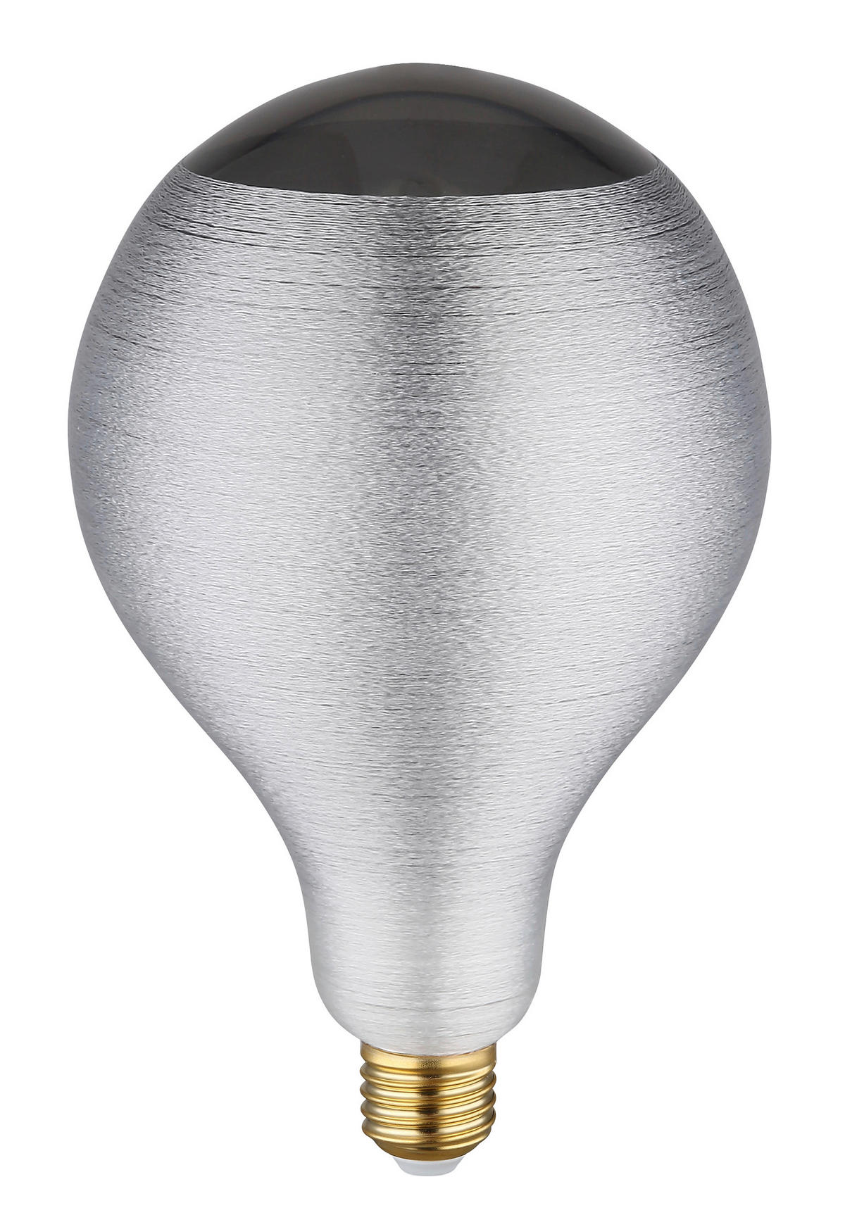 LED-LEUCHTMITTEL   E27 4 W  - Transparent/Messingfarben, Design, Glas/Textil (13/21cm) - Globo