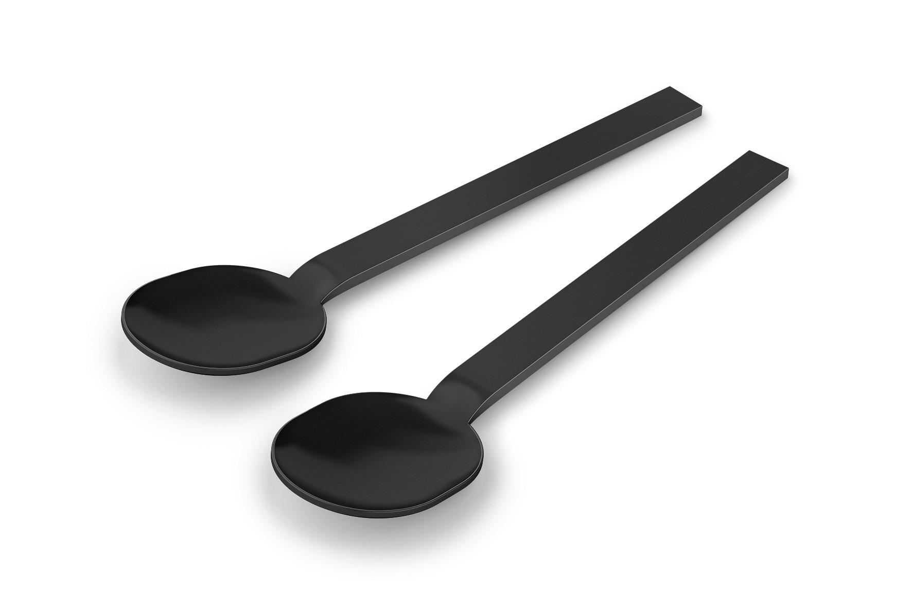 SET ŽLIC   kovina           - črna, Basics, kovina (10,6cm) - Zack