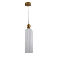 HÄNGELEUCHTE Piega 10/43 cm   - Weiß, Basics, Glas (10/43cm)