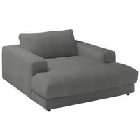 XXL-SESSEL Feincord Grau  - Schwarz/Grau, Design, Kunststoff/Textil (150/86/170cm) - Lomoco