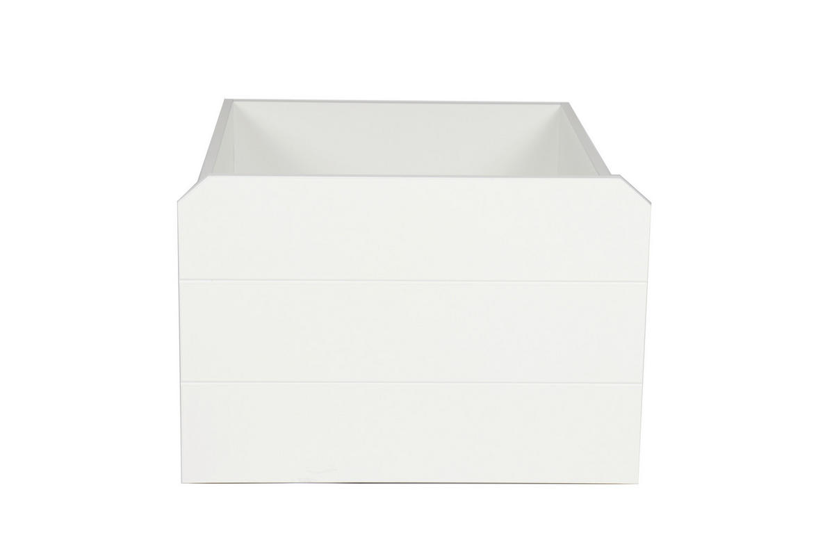 BETTSCHUBKASTEN Weiß  - Weiß, Design, Holzwerkstoff (58/40/90cm) - Livetastic