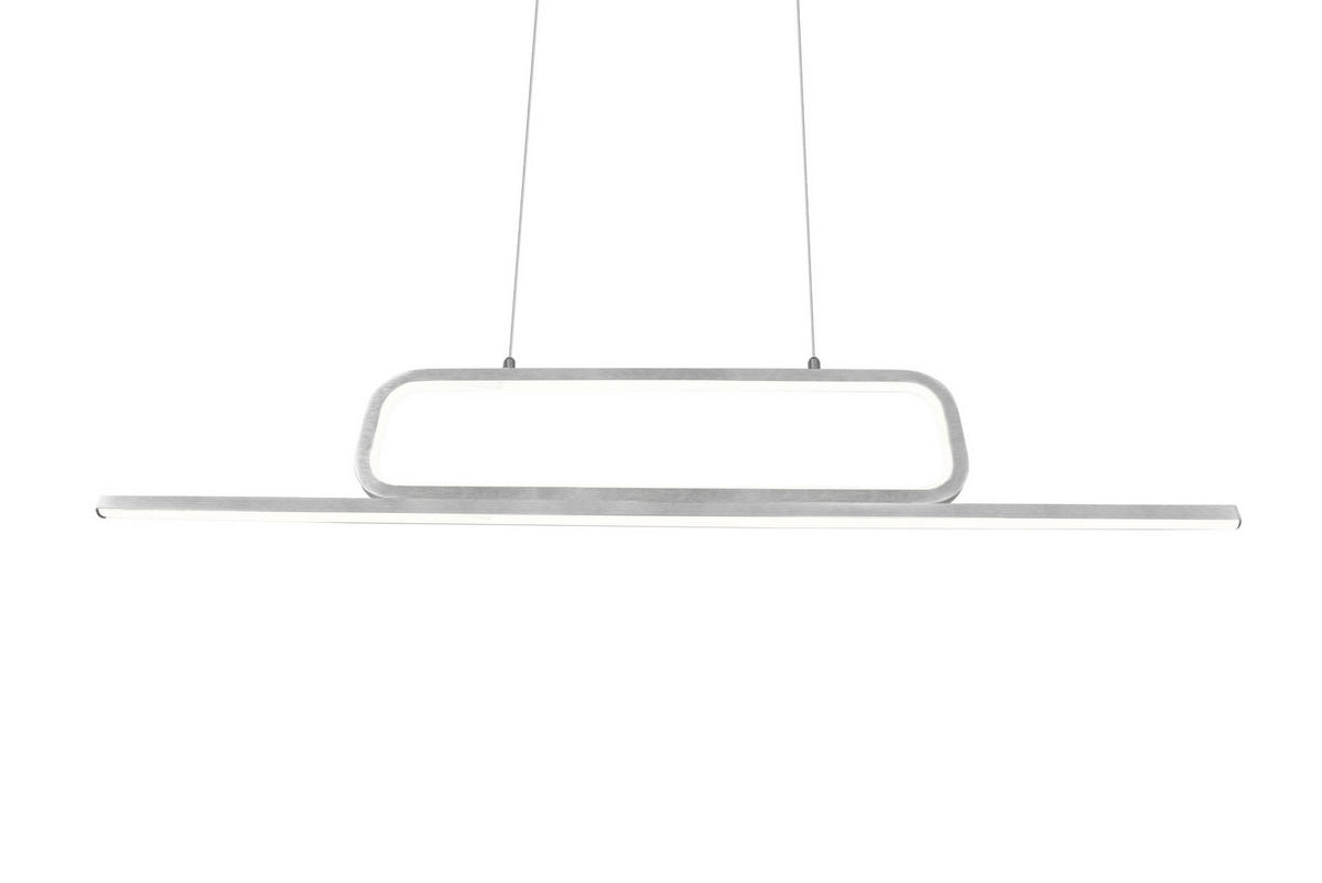 LED-HÄNGELEUCHTE 110/7,5/150 cm  - Alufarben, Basics, Metall (110/7,5/150cm) - Trio Leuchten