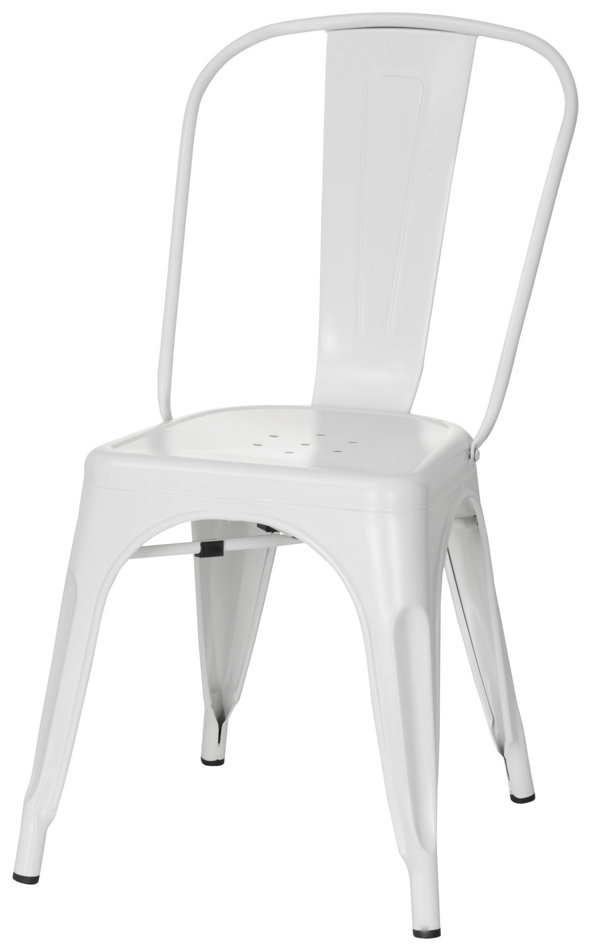 STUHL Weiß  - Weiß, Basics, Metall (44/84/54cm) - MID.YOU